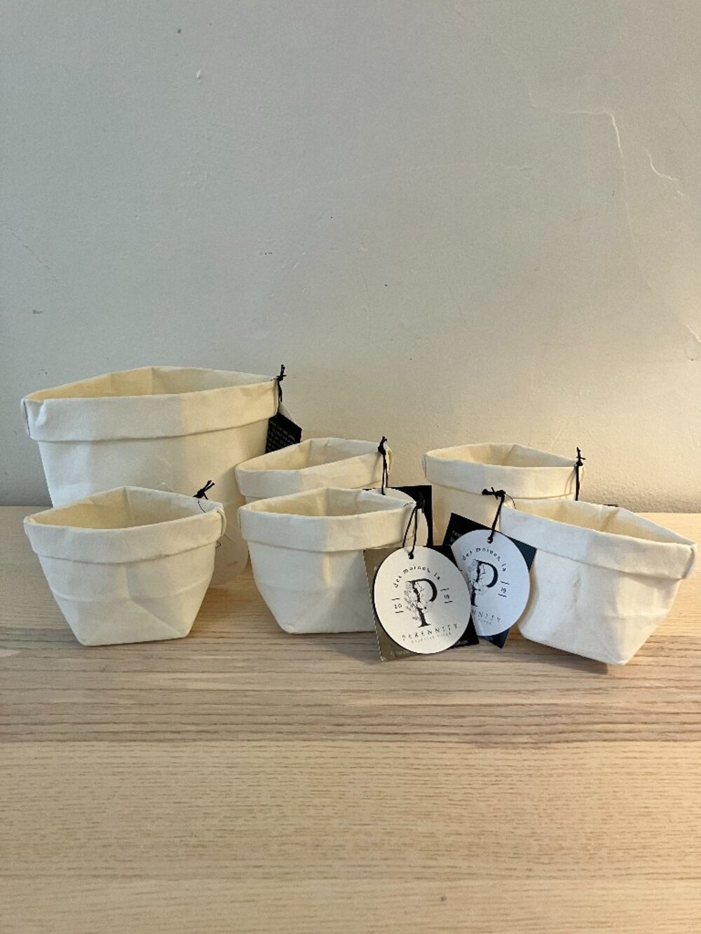 Set of Washable Paper Bags (1 small 5 mini)